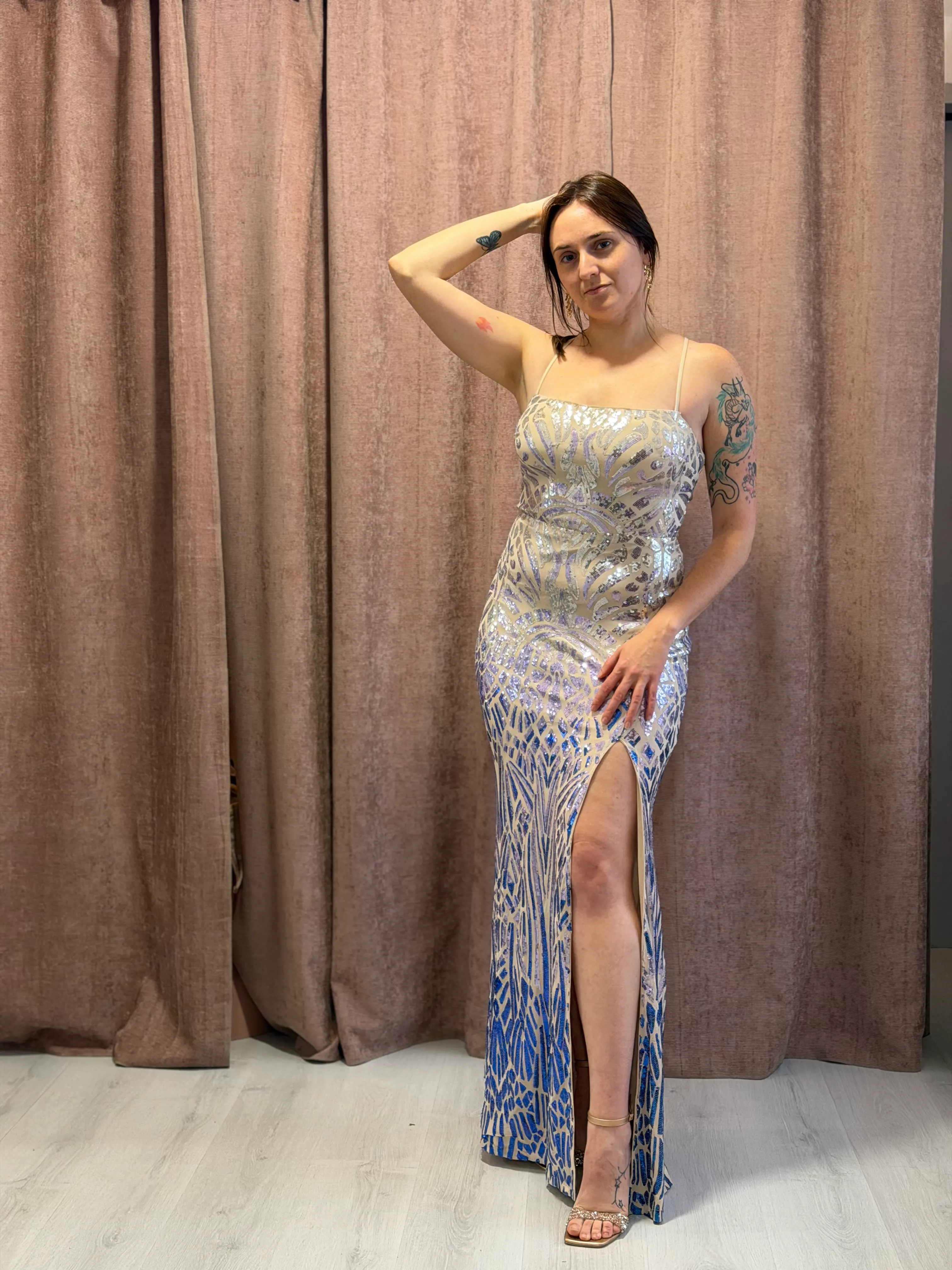 Vestido Brillo en Degrade - 050
