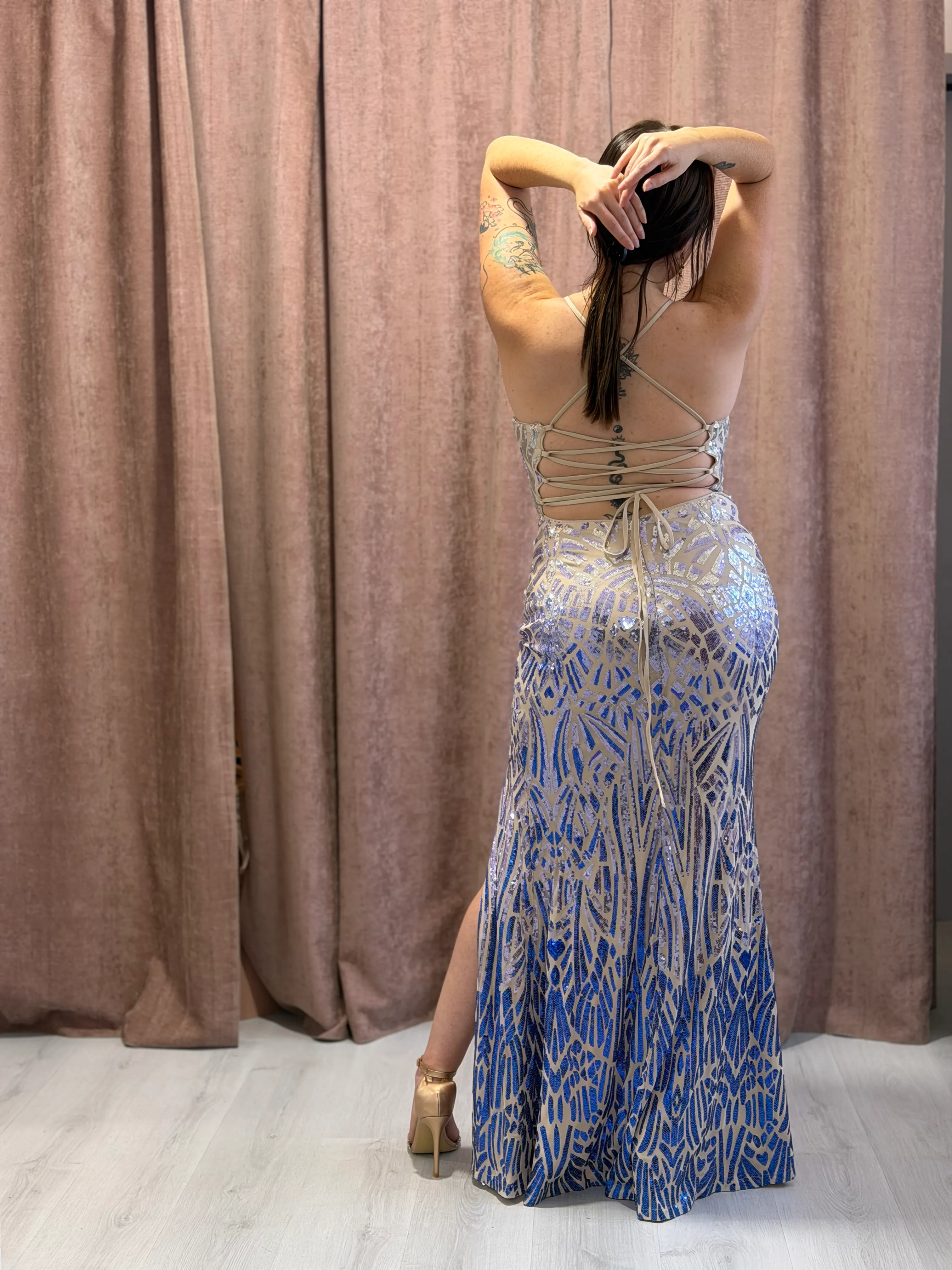 Vestido Brillo en Degrade - 050 - Imagen 3