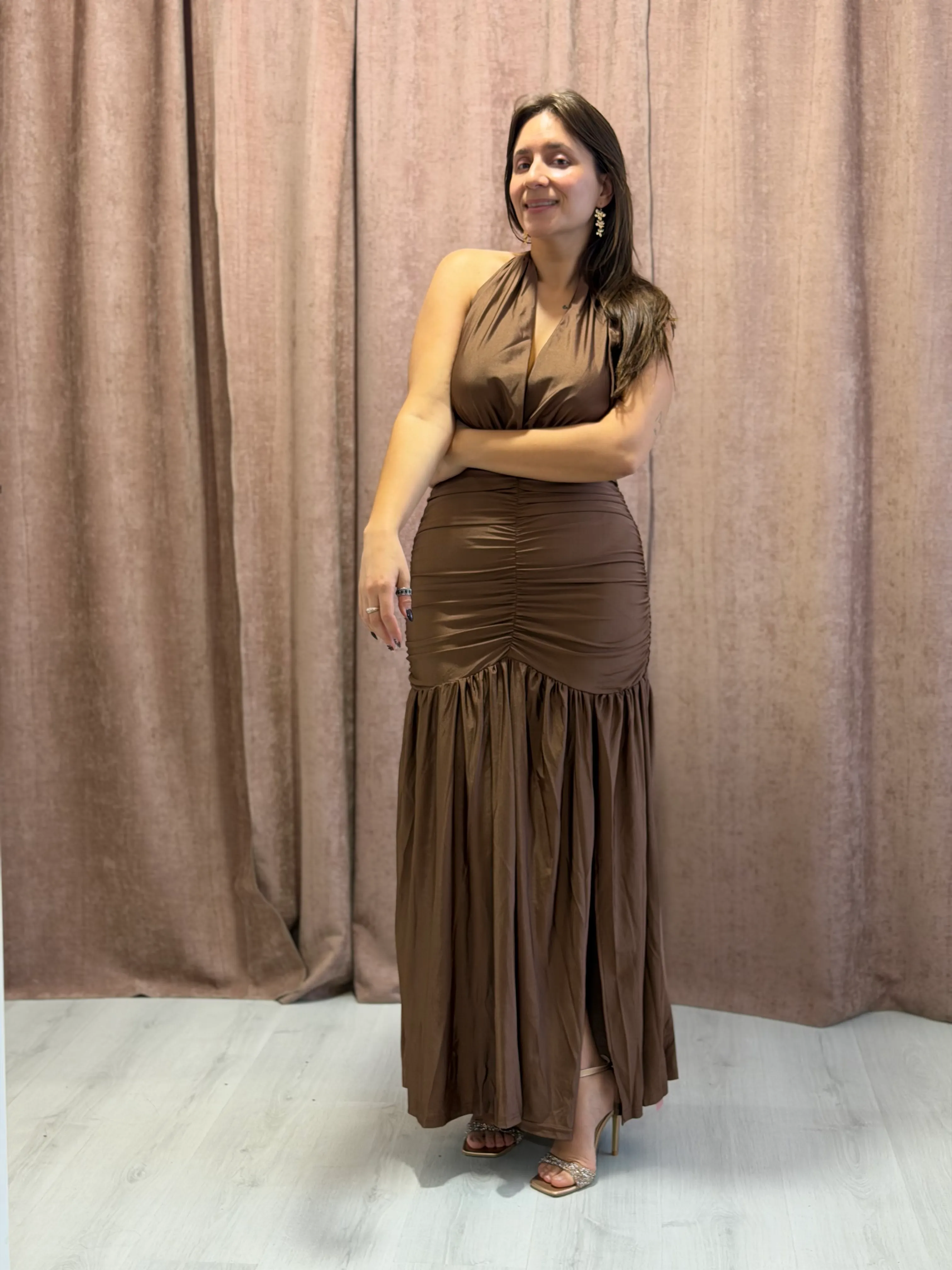Vestido Largo Marrón - 137